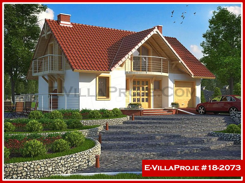 CKV-18-2073 160 m2 4+1 2 Katlı (Dubleks) Çelik Konstrüksiyon Villa Modeli