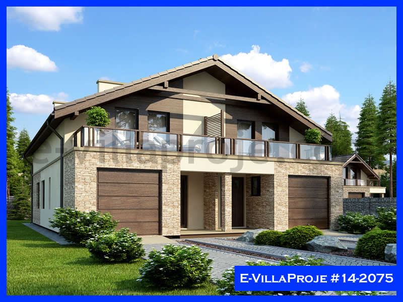CKV-14-2075 161 m2 4+1 2 Katlı (Dubleks) Çelik Konstrüksiyon Villa Modeli