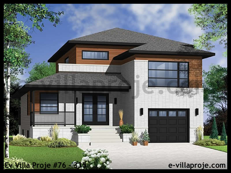 CKV-76-335 161 m2 4+1 2 Katlı (Dubleks) Çelik Konstrüksiyon Villa Modeli