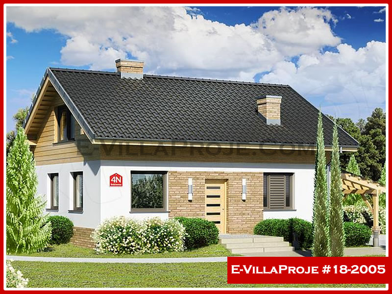 CKV-18-2005 163 m2 4+1 2 Katlı (Dubleks) Çelik Konstrüksiyon Villa Modeli