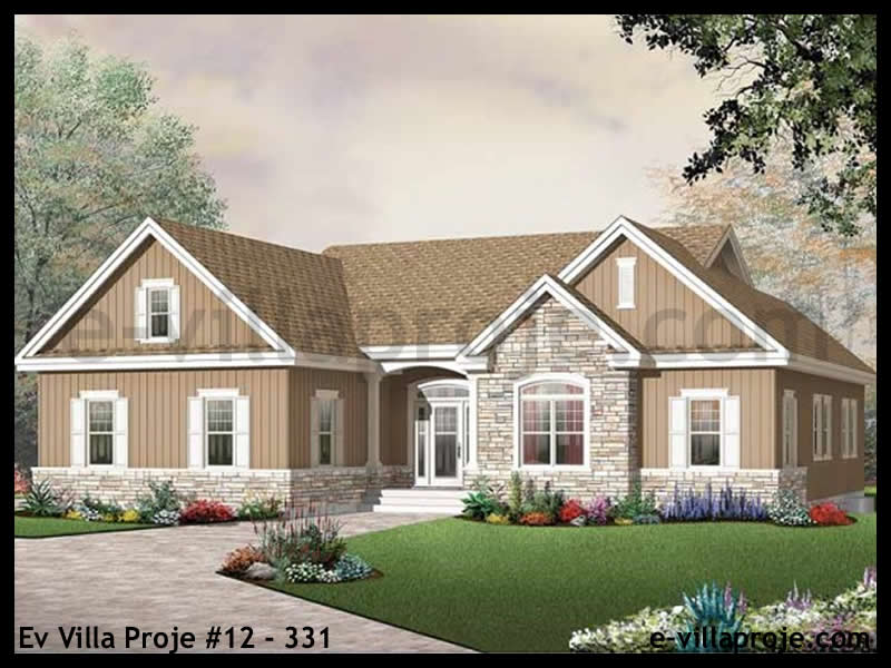 CKV-12-331 163 m2 4+1 Tek Katlı Çelik Konstrüksiyon Villa Modeli