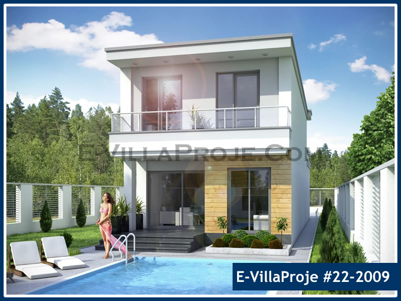 CKV-22-2009 164 m2 4+1 2 Katlı (Dubleks) Çelik Konstrüksiyon Villa Modeli