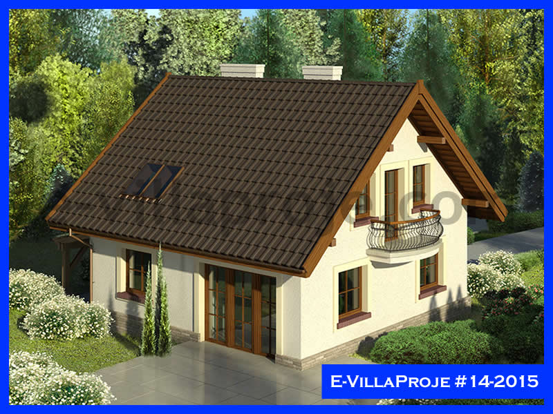 CKV-14-2015 165 m2 4+1 2 Katlı (Dubleks) Çelik Konstrüksiyon Villa Modeli