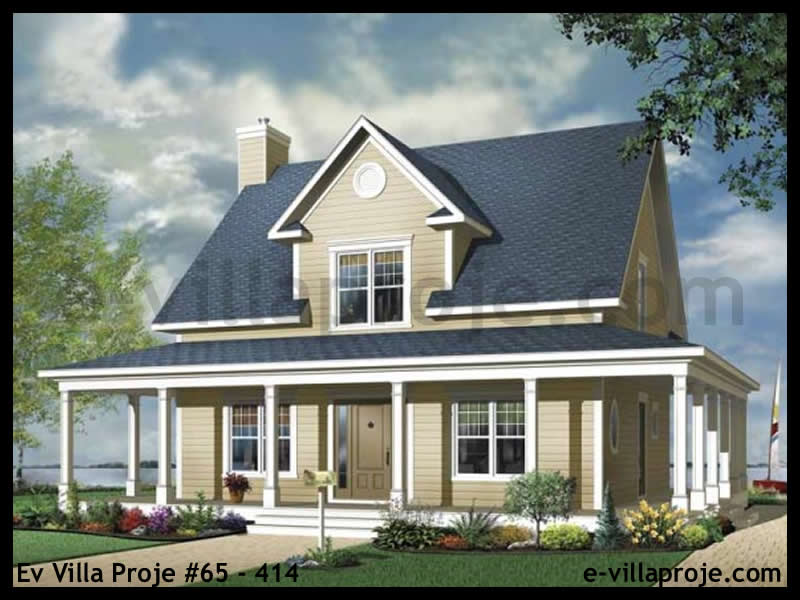 CKV-65-414 166 m2 4+1 2 Katlı (Dubleks) Çelik Konstrüksiyon Villa Modeli