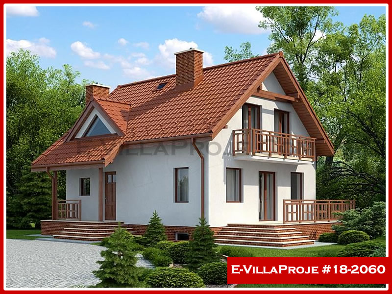 CKV-18-2060 167 m2 4+1 2 Katlı (Dubleks) Çelik Konstrüksiyon Villa Modeli