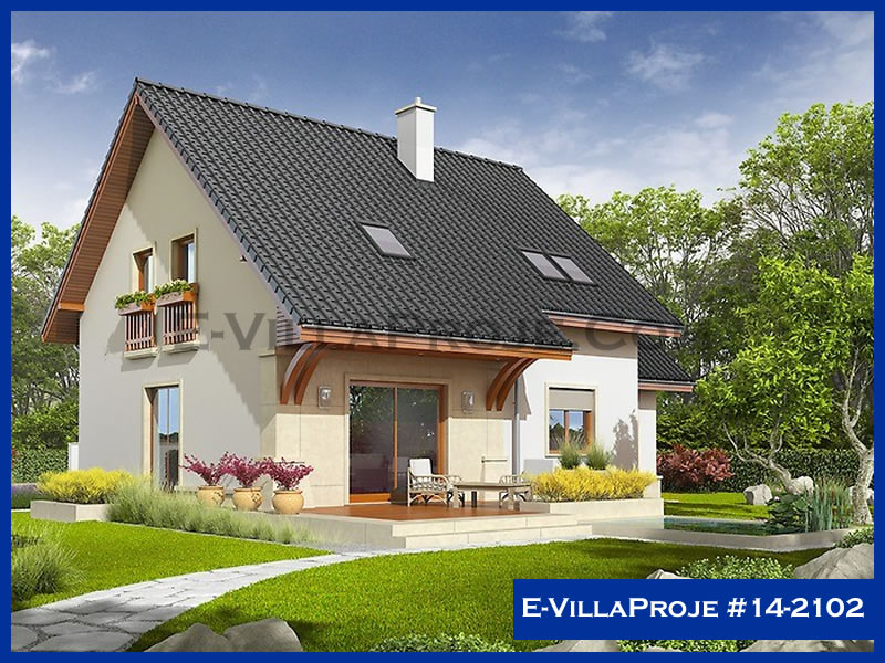 CKV-14-2102 168 m2 4+1 2 Katlı (Dubleks) Çelik Konstrüksiyon Villa Modeli