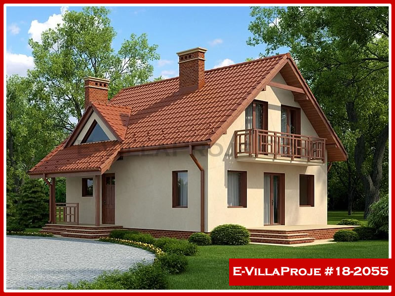 CKV-18-2055 169 m2 4+1 2 Katlı (Dubleks) Çelik Konstrüksiyon Villa Modeli