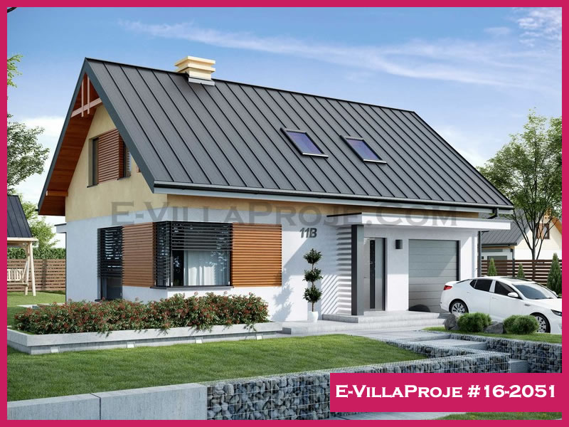 CKV-16-2051 170 m2 4+1 2 Katlı (Dubleks) Çelik Konstrüksiyon Villa Modeli