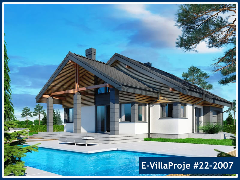 CKV-22-2007 170 m2 4+1 2 Katlı (Dubleks) Çelik Konstrüksiyon Villa Modeli