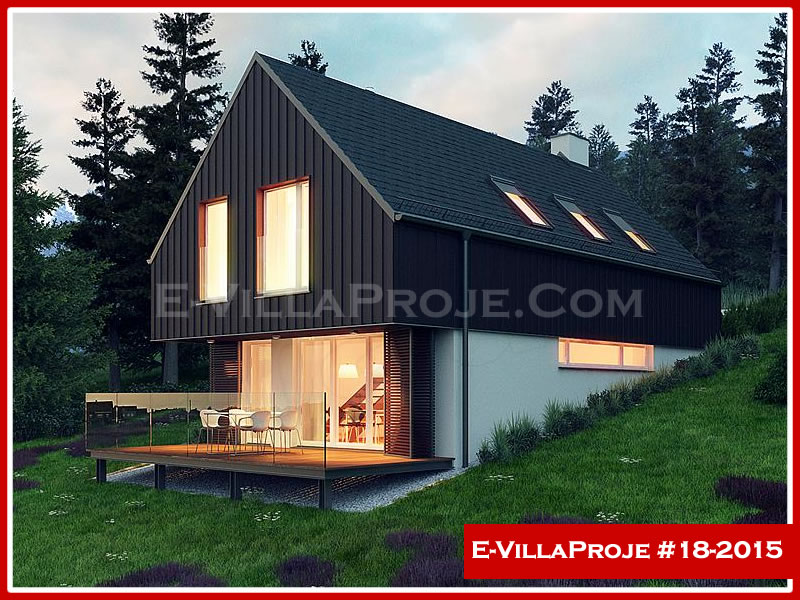 CKV-18-2015 171 m2 4+1 2 Katlı (Dubleks) Çelik Konstrüksiyon Villa Modeli