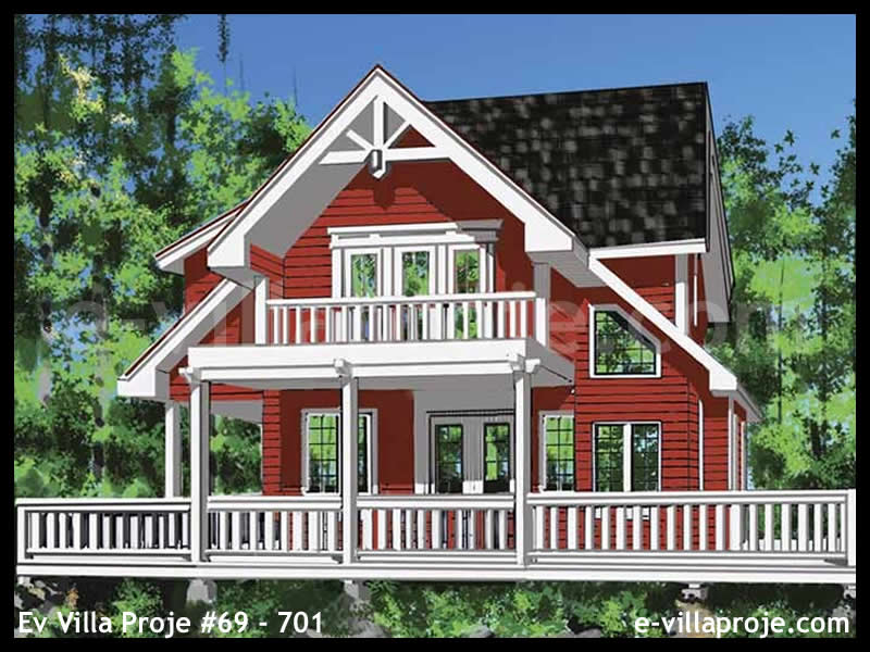 CKV-69-701 172 m2 4+1 2 Katlı (Dubleks) Çelik Konstrüksiyon Villa Modeli