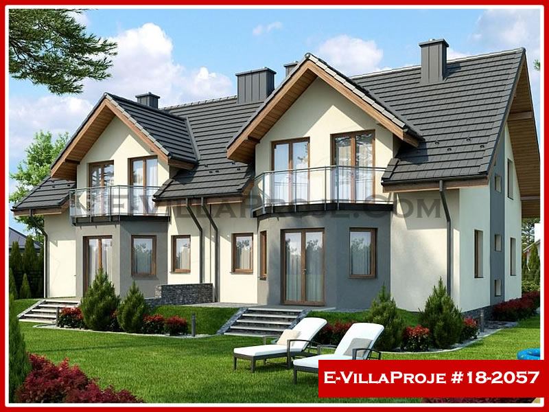 CKV-18-2057 172 m2 4+1 2 Katlı (Dubleks) Çelik Konstrüksiyon Villa Modeli