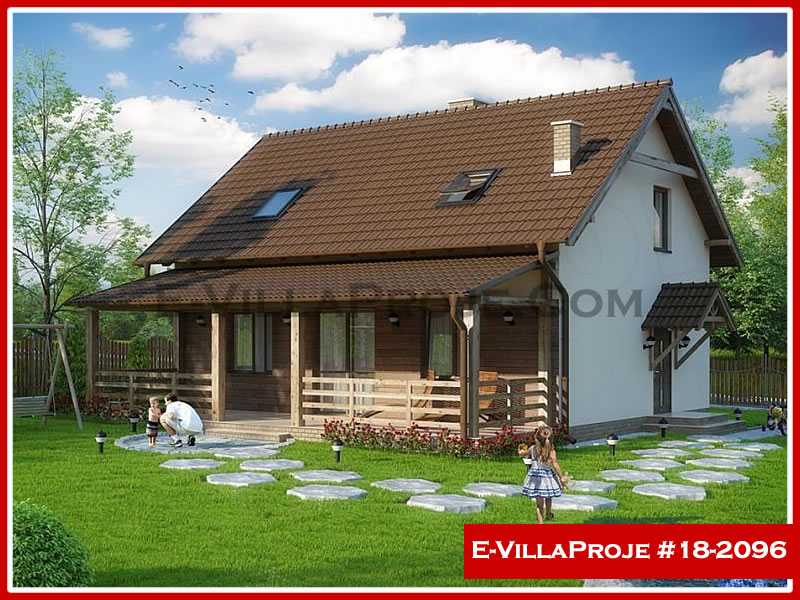 CKV-18-2096 173 m2 4+1 2 Katlı (Dubleks) Çelik Konstrüksiyon Villa Modeli