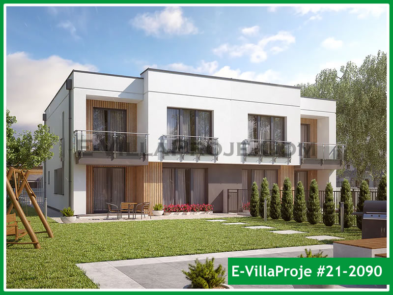 CKV-21-2090 173 m2 4+1 2 Katlı (Dubleks) Çelik Konstrüksiyon Villa Modeli