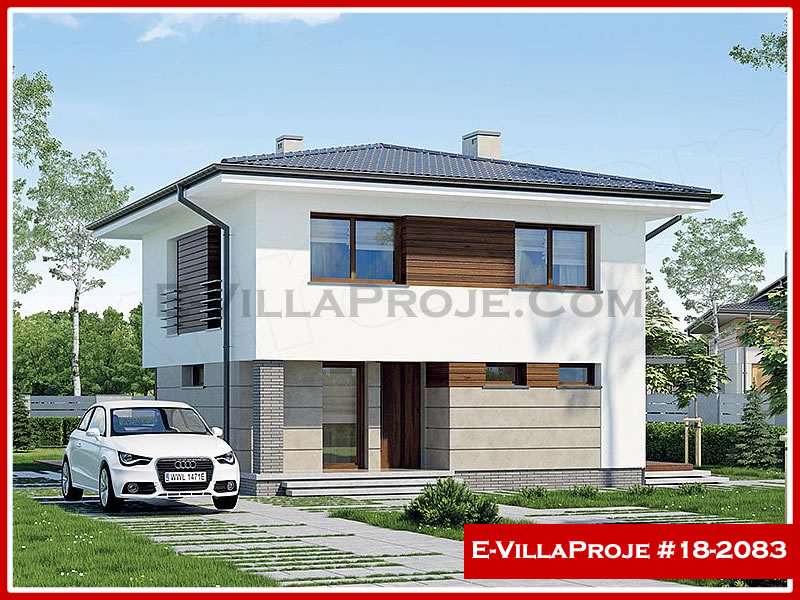 CKV-18-2083 173 m2 4+1 2 Katlı (Dubleks) Çelik Konstrüksiyon Villa Modeli