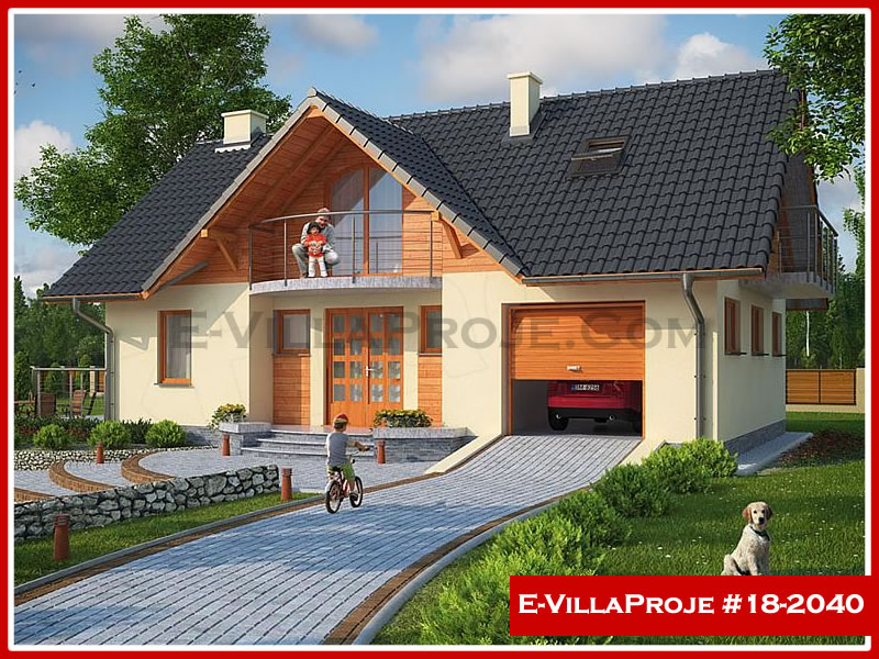 CKV-18-2040 174 m2 4+1 2 Katlı (Dubleks) Çelik Konstrüksiyon Villa Modeli