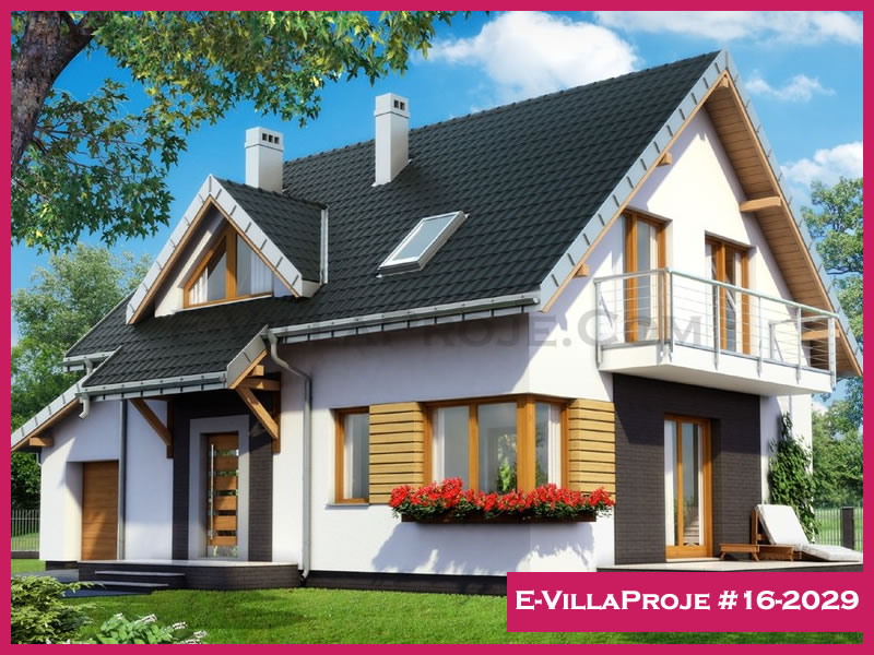 CKV-16-2029 174 m2 4+1 2 Katlı (Dubleks) Çelik Konstrüksiyon Villa Modeli