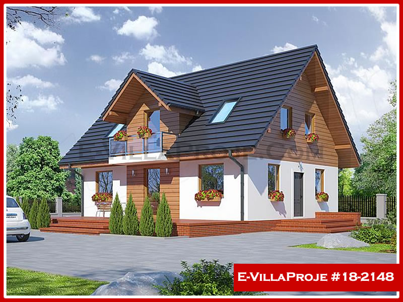 CKV-18-2148 175 m2 4+1 2 Katlı (Dubleks) Çelik Konstrüksiyon Villa Modeli