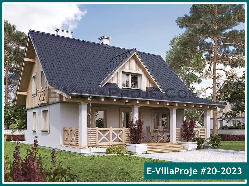 CKV-20-2023 176 m2 4+1 2 Katlı (Dubleks) Çelik Konstrüksiyon Villa Modeli