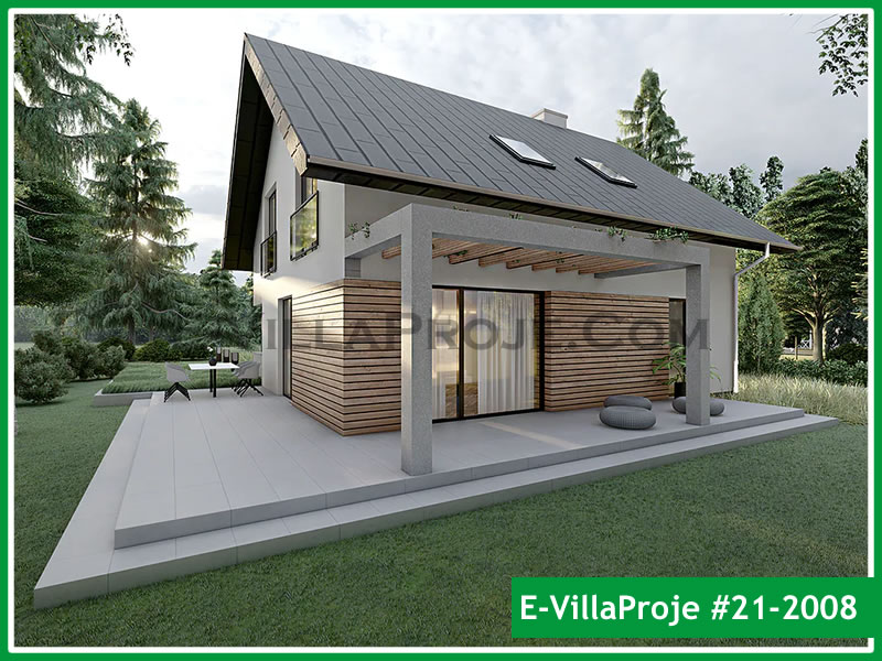 CKV-21-2008 176 m2 4+1 2 Katlı (Dubleks) Çelik Konstrüksiyon Villa Modeli
