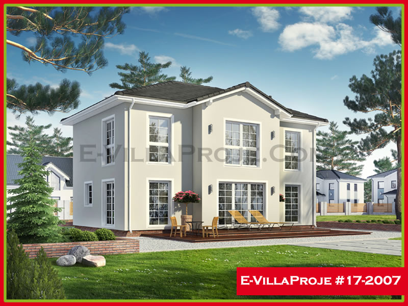 CKV-17-2007 177 m2 4+1 2 Katlı (Dubleks) Çelik Konstrüksiyon Villa Modeli