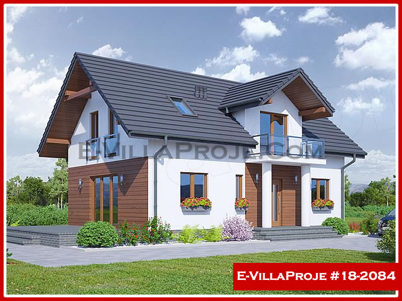 CKV-18-2084 178 m2 4+1 2 Katlı (Dubleks) Çelik Konstrüksiyon Villa Modeli
