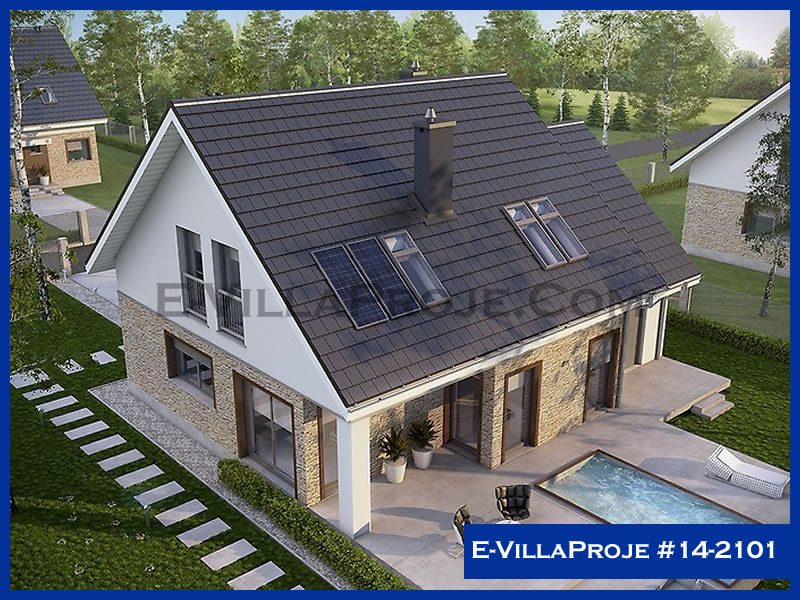 CKV-14-2101 179 m2 4+1 2 Katlı (Dubleks) Çelik Konstrüksiyon Villa Modeli