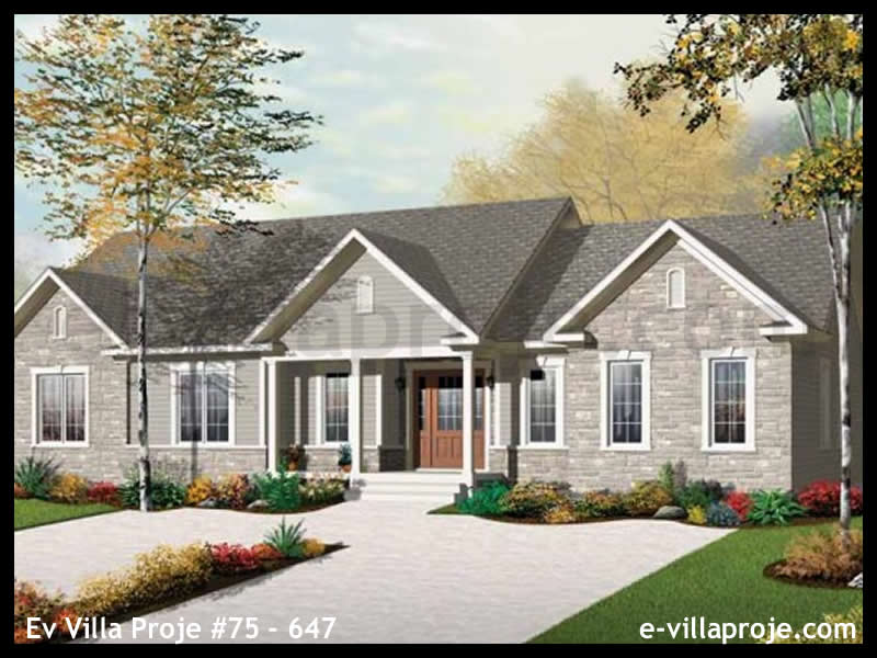 CKV-75-647 179 m2 4+1 Tek Katlı Çelik Konstrüksiyon Villa Modeli