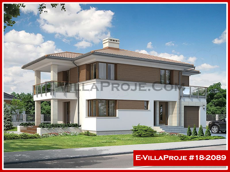 CKV-18-2089 180 m2 5+1 2 Katlı (Dubleks) Çelik Konstrüksiyon Villa Modeli