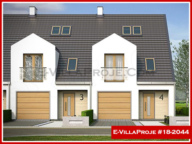CKV-18-2044 180 m2 5+1 3 Katlı (Dubleks) Çelik Konstrüksiyon Villa Modeli