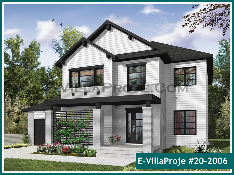 CKV-20-2006 184 m2 5+1 2 Katlı (Dubleks) Çelik Konstrüksiyon Villa Modeli
