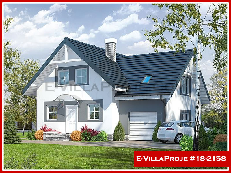 CKV-18-2158 184 m2 5+1 2 Katlı (Dubleks) Çelik Konstrüksiyon Villa Modeli