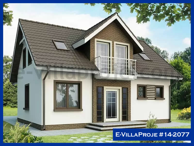 CKV-14-2077 184 m2 5+1 2 Katlı (Dubleks) Çelik Konstrüksiyon Villa Modeli