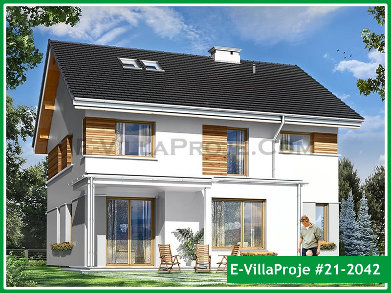 CKV-21-2042 184 m2 5+1 2 Katlı (Dubleks) Çelik Konstrüksiyon Villa Modeli