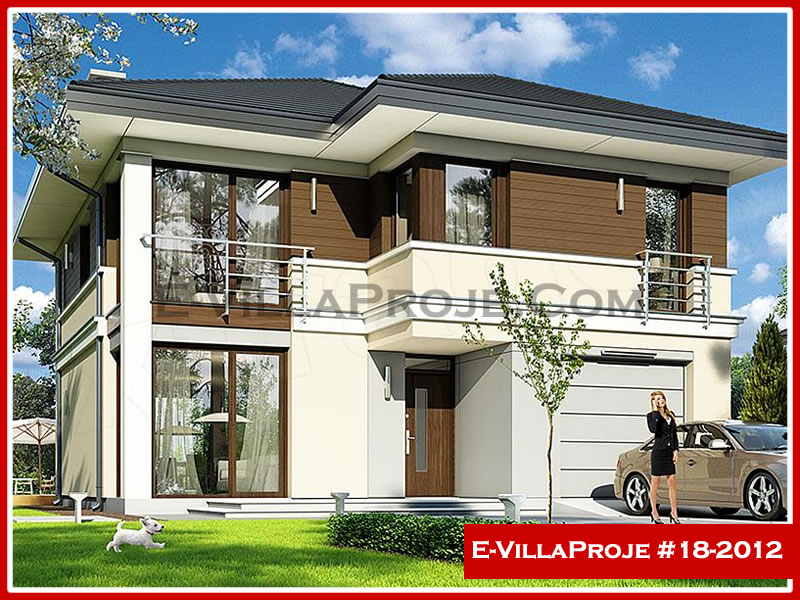CKV-18-2012 184 m2 5+1 2 Katlı (Dubleks) Çelik Konstrüksiyon Villa Modeli