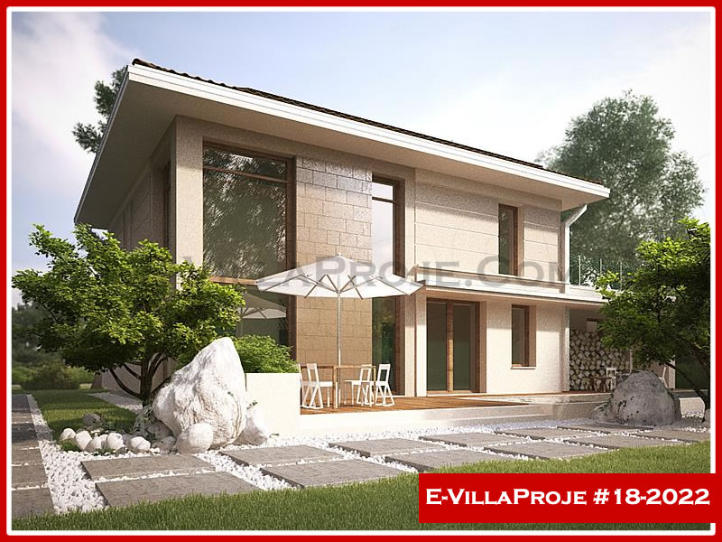 CKV-18-2022 185 m2 5+1 2 Katlı (Dubleks) Çelik Konstrüksiyon Villa Modeli