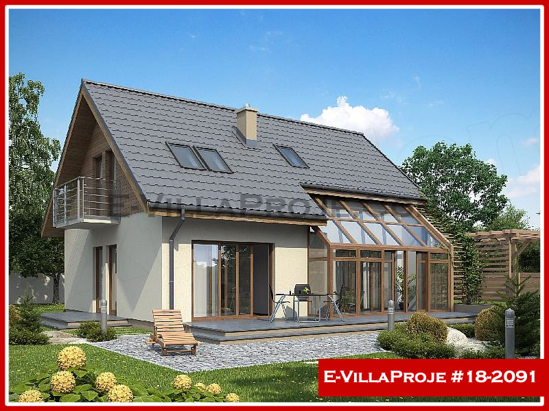 CKV-18-2091 186 m2 5+1 2 Katlı (Dubleks) Çelik Konstrüksiyon Villa Modeli