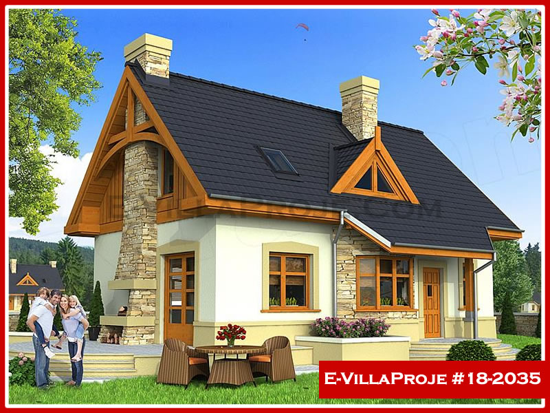CKV-18-2035 187 m2 5+1 2 Katlı (Dubleks) Çelik Konstrüksiyon Villa Modeli