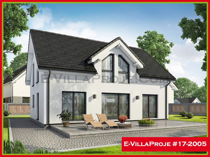 CKV-17-2005 188 m2 5+1 2 Katlı (Dubleks) Çelik Konstrüksiyon Villa Modeli
