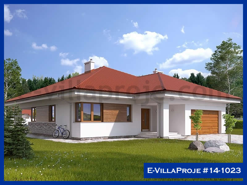 189 m² Tek Katlı 5+1 Özel Tasarım  Proje Çelik Konstrüksiyon Villa (Ev Villa Proje #14 - 1023) Cephe Görünümü ve Kat Planı