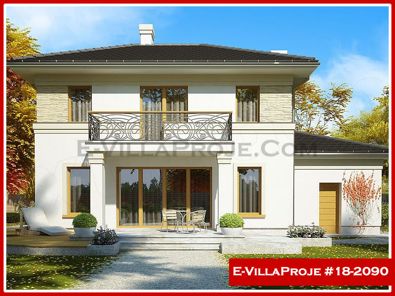 CKV-18-2090 190 m2 5+1 2 Katlı (Dubleks) Çelik Konstrüksiyon Villa Modeli