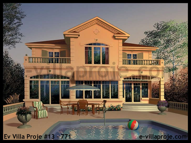 CKV-13-771 191 m2 5+1 2 Katlı (Dubleks) Çelik Konstrüksiyon Villa Modeli
