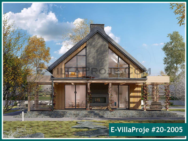 CKV-20-2005 191 m2 5+1 2 Katlı (Dubleks) Çelik Konstrüksiyon Villa Modeli