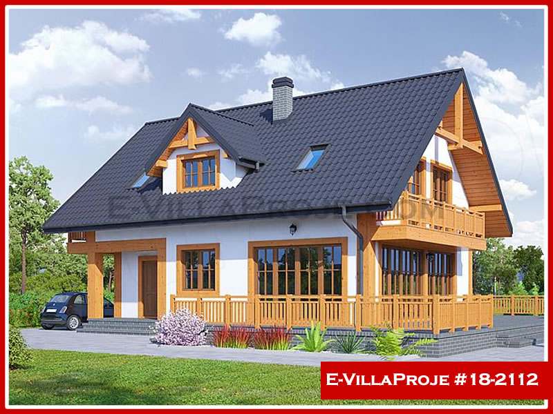 CKV-18-2112 194 m2 5+1 2 Katlı (Dubleks) Çelik Konstrüksiyon Villa Modeli