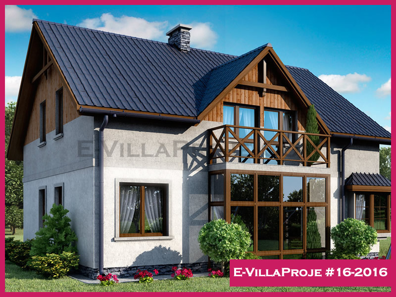 CKV-16-2016 195 m2 5+1 2 Katlı (Dubleks) Çelik Konstrüksiyon Villa Modeli