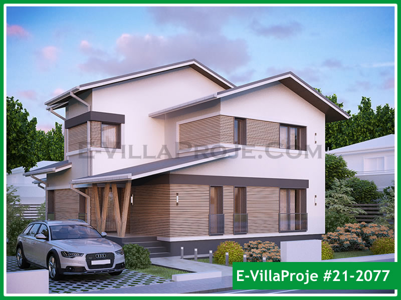 CKV-21-2077 196 m2 5+1 2 Katlı (Dubleks) Çelik Konstrüksiyon Villa Modeli