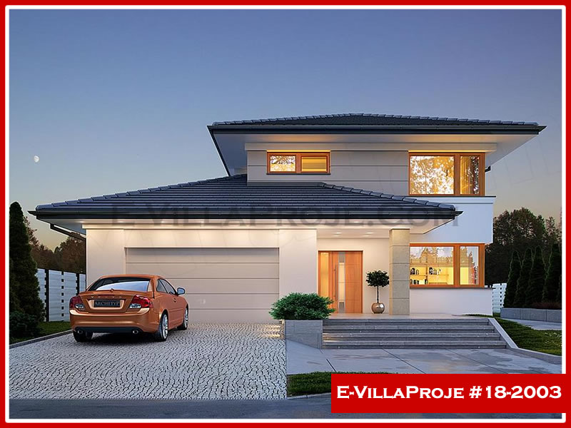CKV-18-2003 199 m2 5+1 2 Katlı (Dubleks) Çelik Konstrüksiyon Villa Modeli