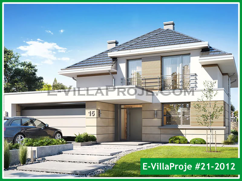 CKV-21-2013 201 m2 5+1 2 Katlı (Dubleks) Çelik Konstrüksiyon Villa Modeli