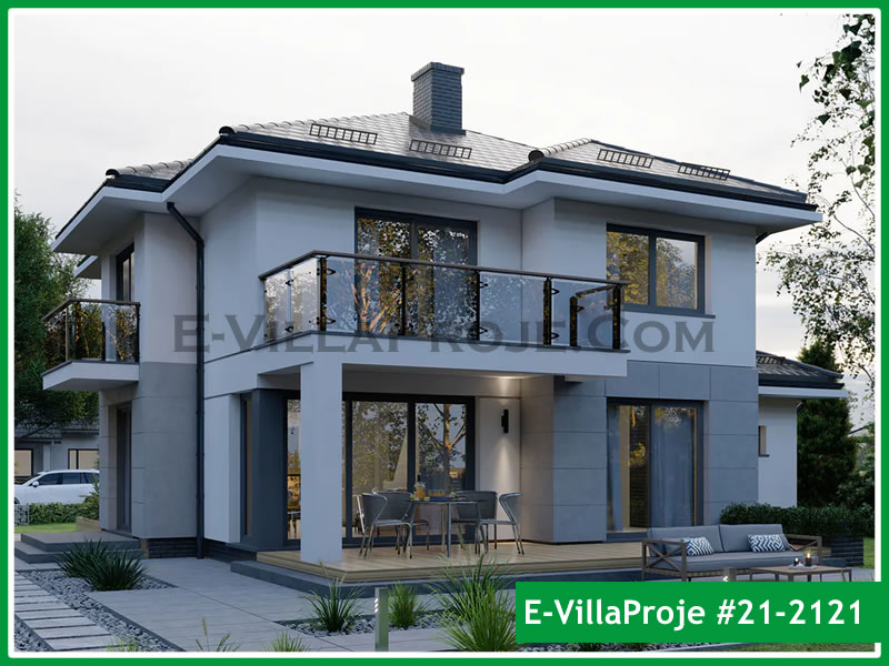 CKV-21-2121 202 m2 5+1 2 Katlı (Dubleks) Çelik Konstrüksiyon Villa Modeli