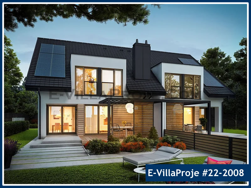 CKV-22-2008 202 m2 5+1 2 Katlı (Dubleks) Çelik Konstrüksiyon Villa Modeli